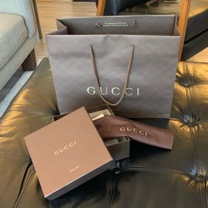 Gucci belt box and bag